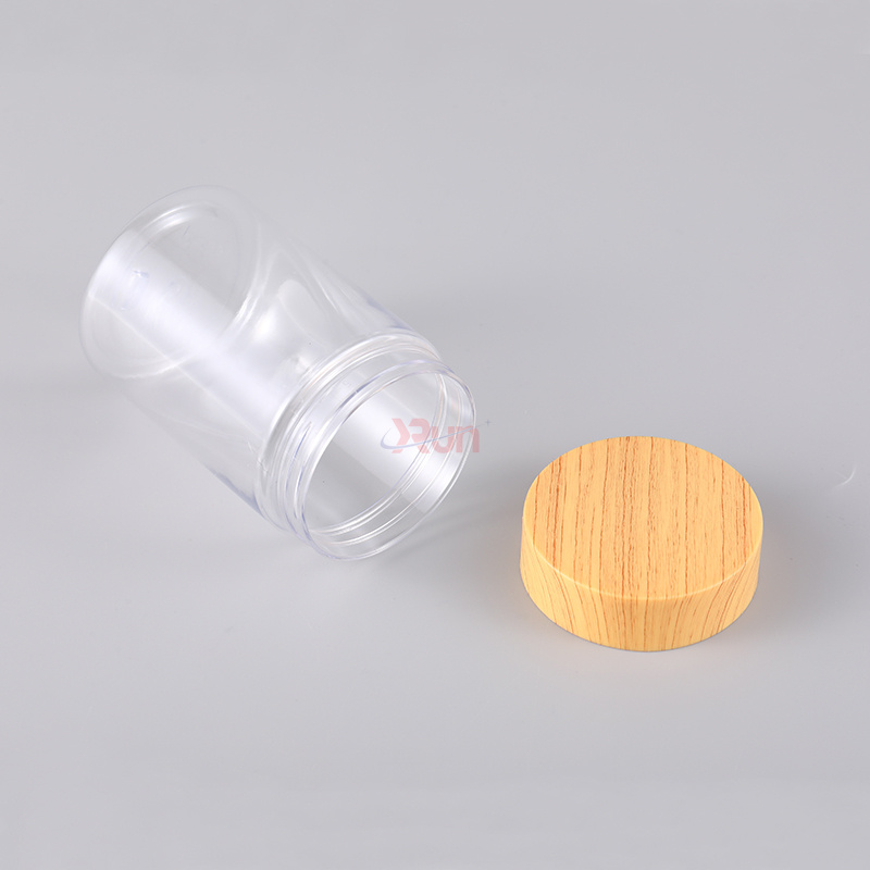 Our Wholesale PET pharmaceutical jars feature a durable round pet jar designed for vitamin packaging and unique water transfer printing.